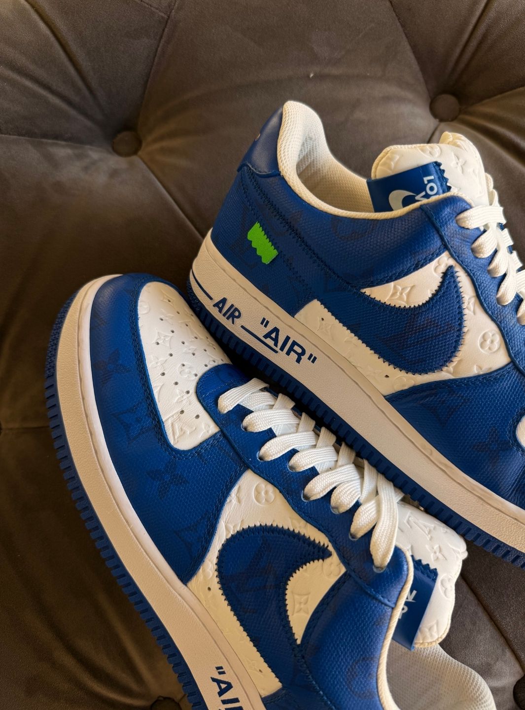 Louis Vuitton Nike Air Force 1 Low By Virgil Abloh White Royal - Sneakers Usate | ResellZone