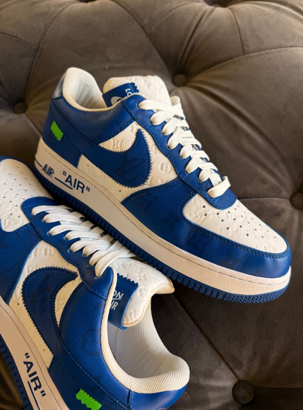 Louis Vuitton Nike Air Force 1 Low By Virgil Abloh White Royal - Sneakers Usate | ResellZone
