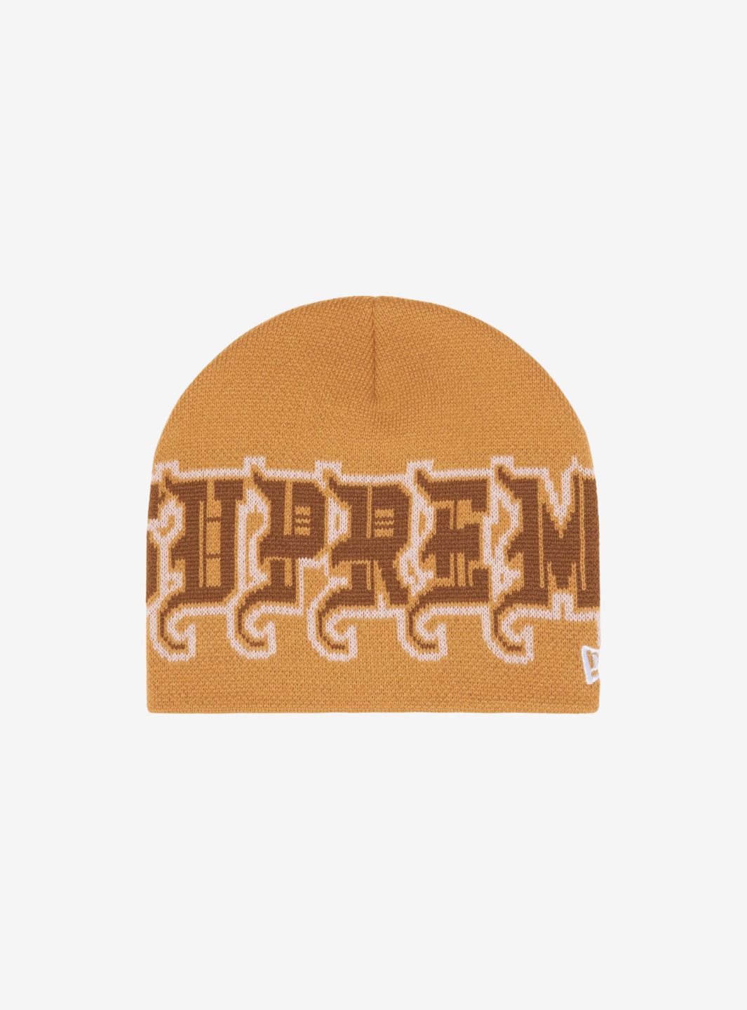 Supreme New Era Outline Beanie Brown | ResellZone