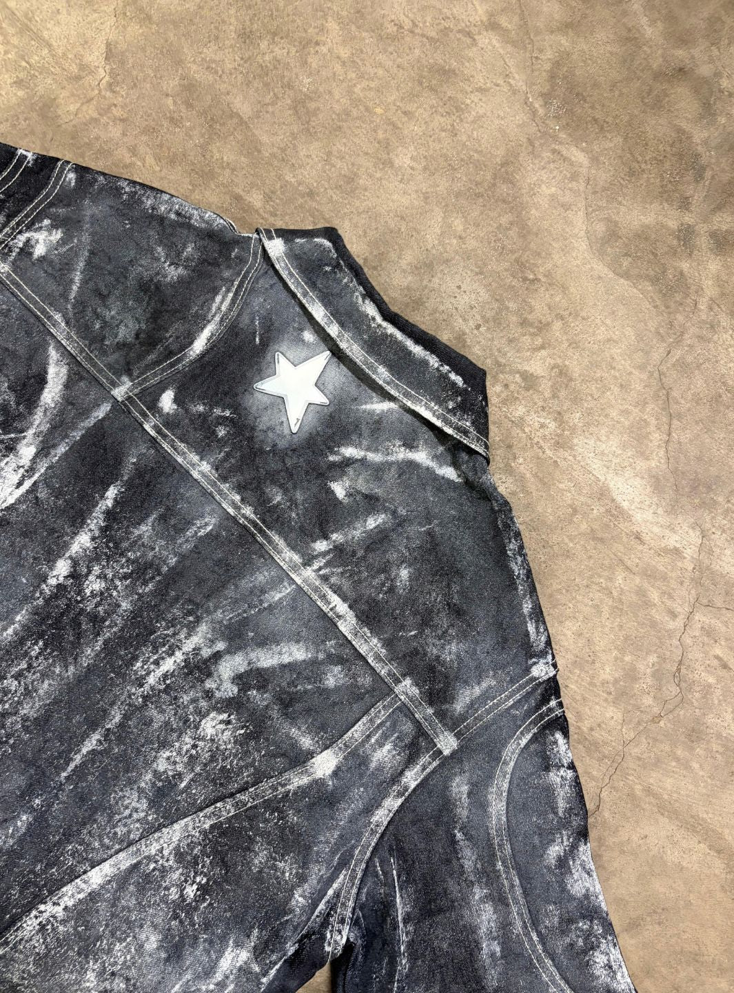 Artexplora House Painter Custom Raw Denim Jacket Jeans
