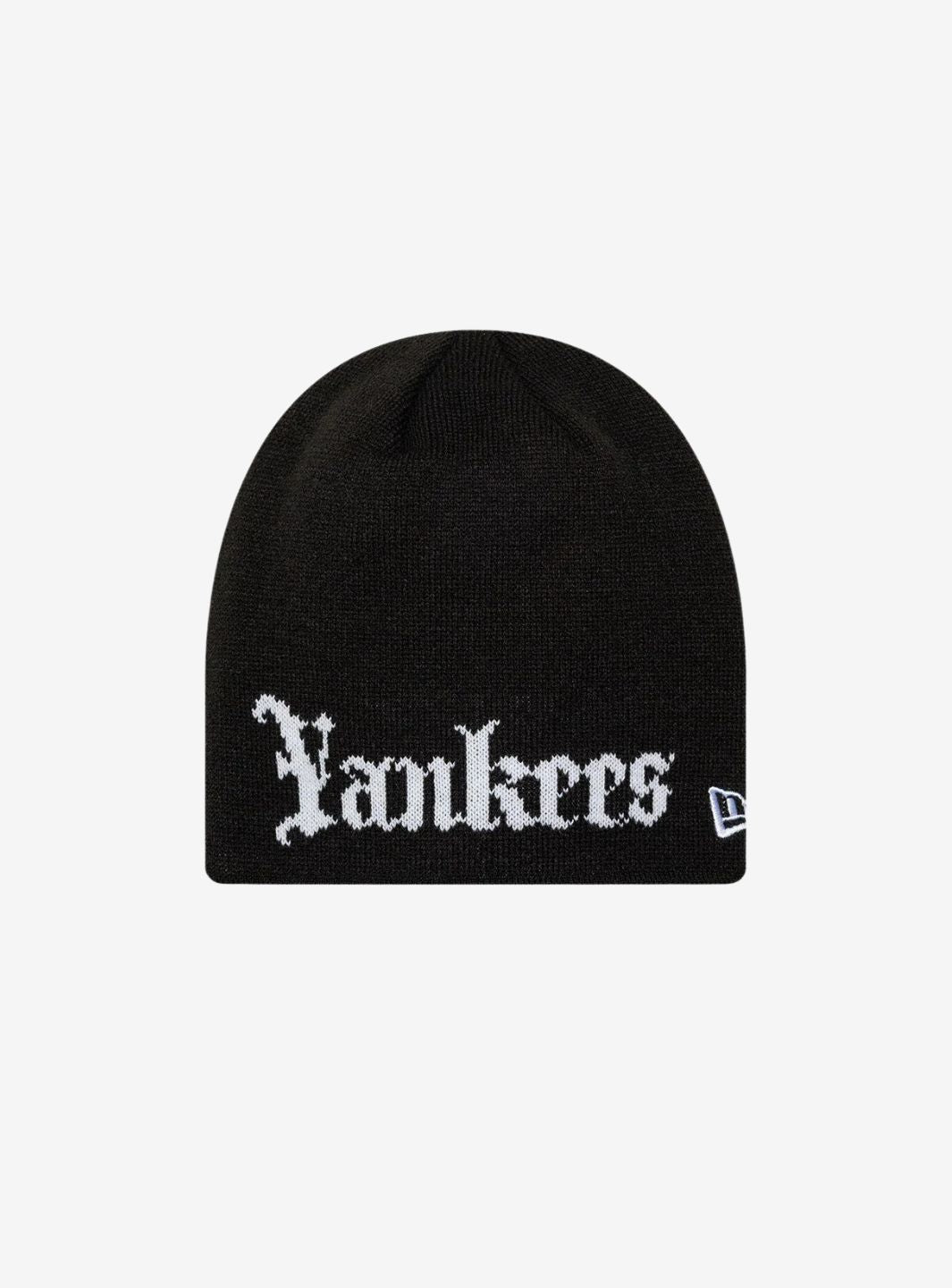 New Era New York Yankees MLB Script Nero Skull Beanie