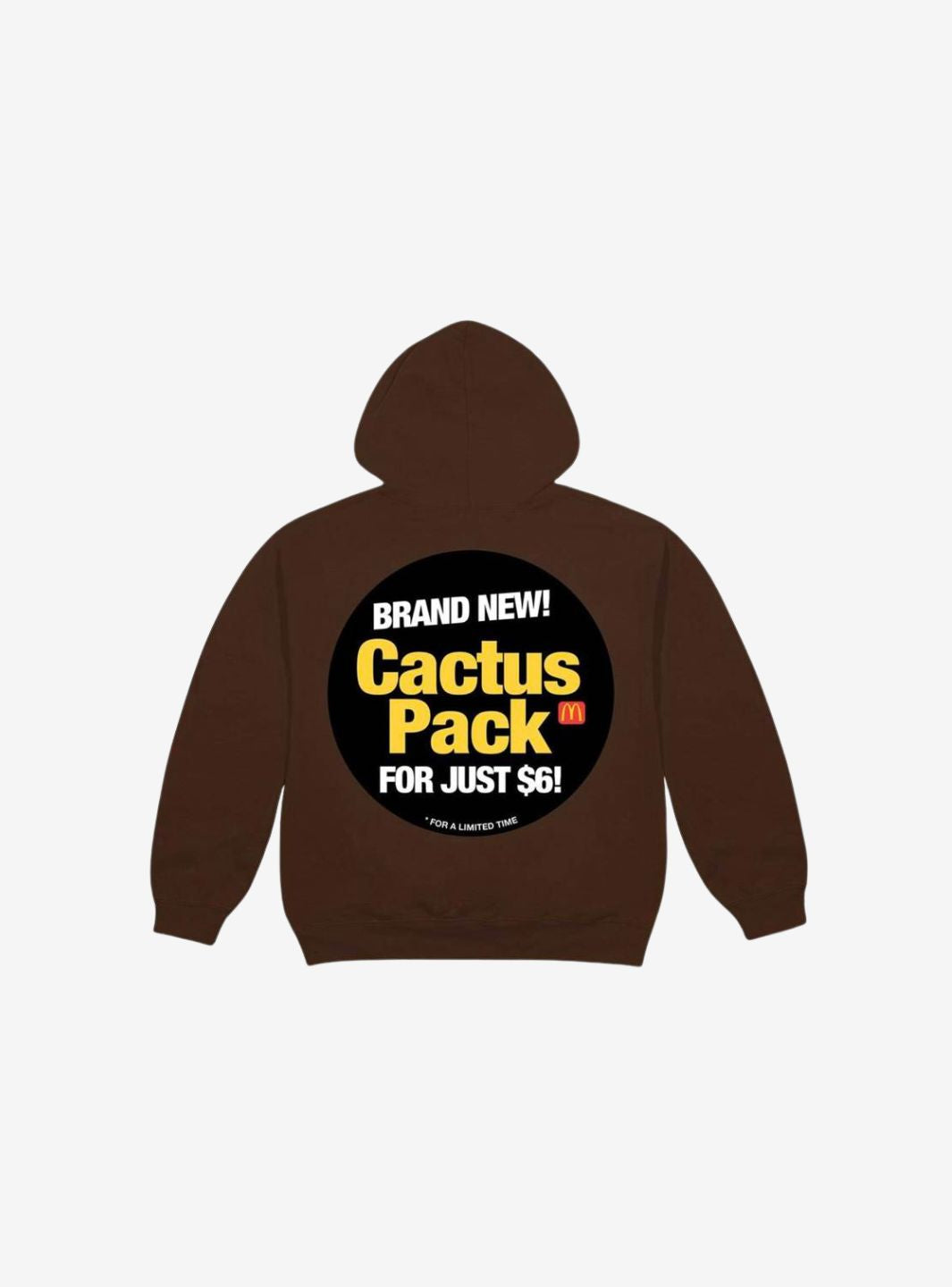 Travis Scott x McDonald's Cactus Pack Sticker Hoodie Brown