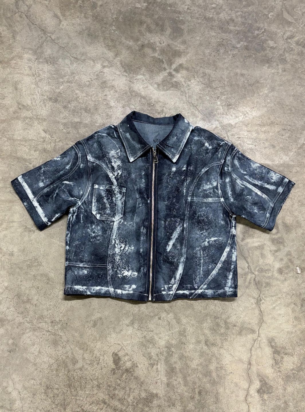 Artexplora House Painter Custom Raw Denim Jacket Jeans