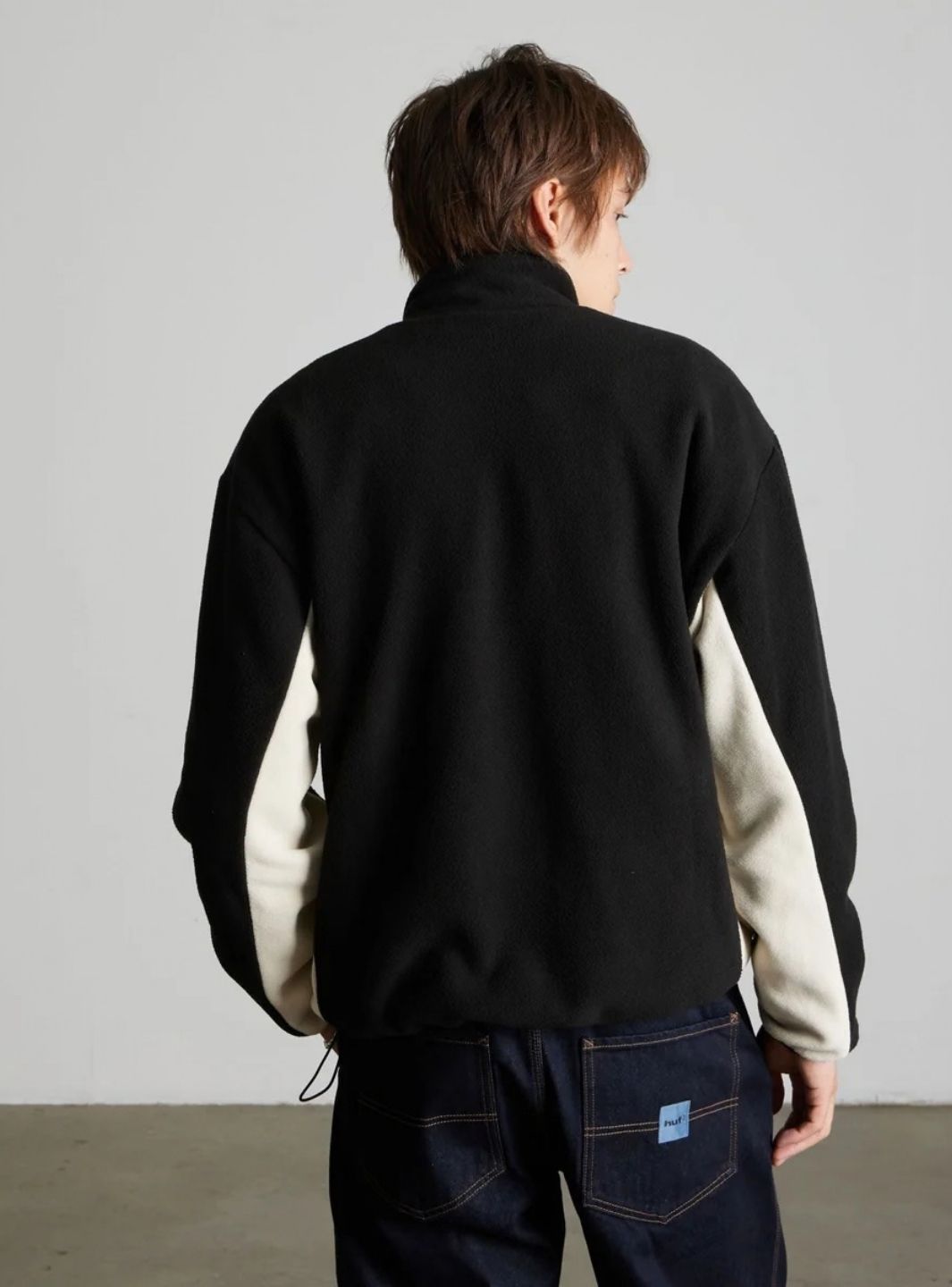 HUF Basecamp Quarter-Zip Polar Fleece Black