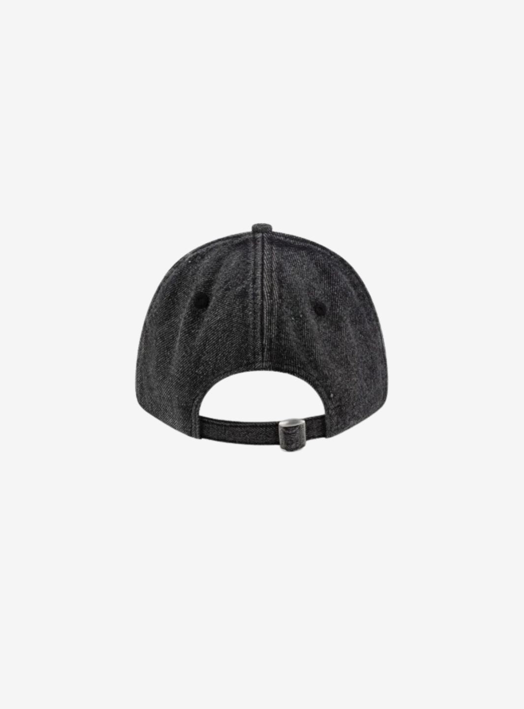 New Era Stranger Things Distressed Black Denim 9FORTY Adjustable Cap