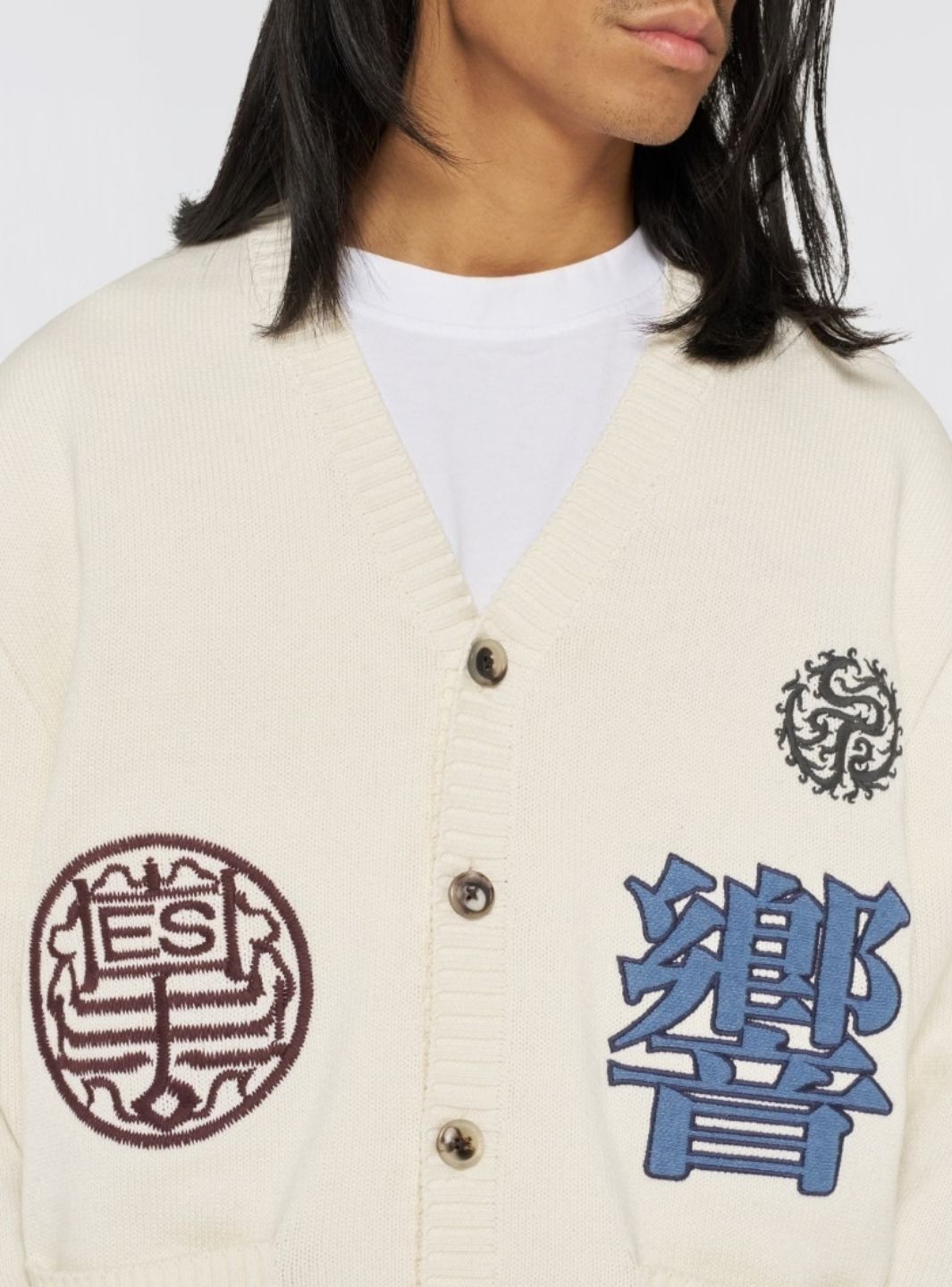 EDWIN Hibiki Cardigan Off White