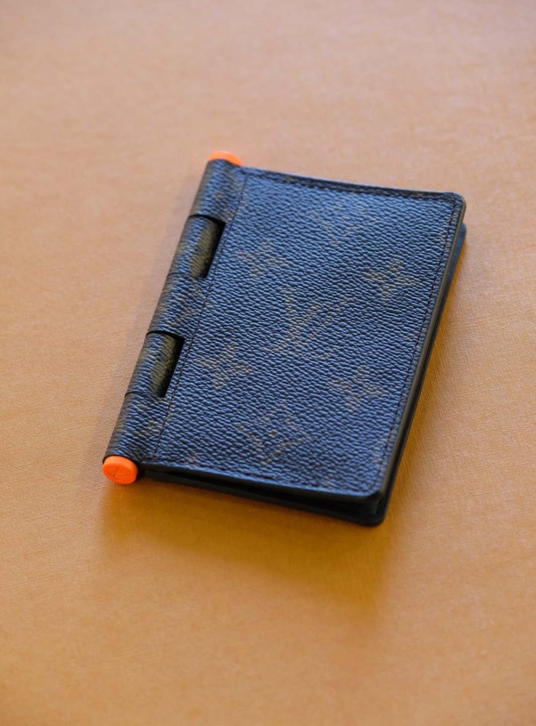 Louis Vuitton Pocket Organizer Monogram Solar Ray Orange Brown