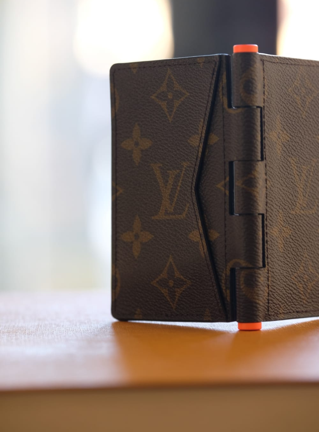 Louis Vuitton Pocket Organizer Monogram Solar Ray Orange Brown