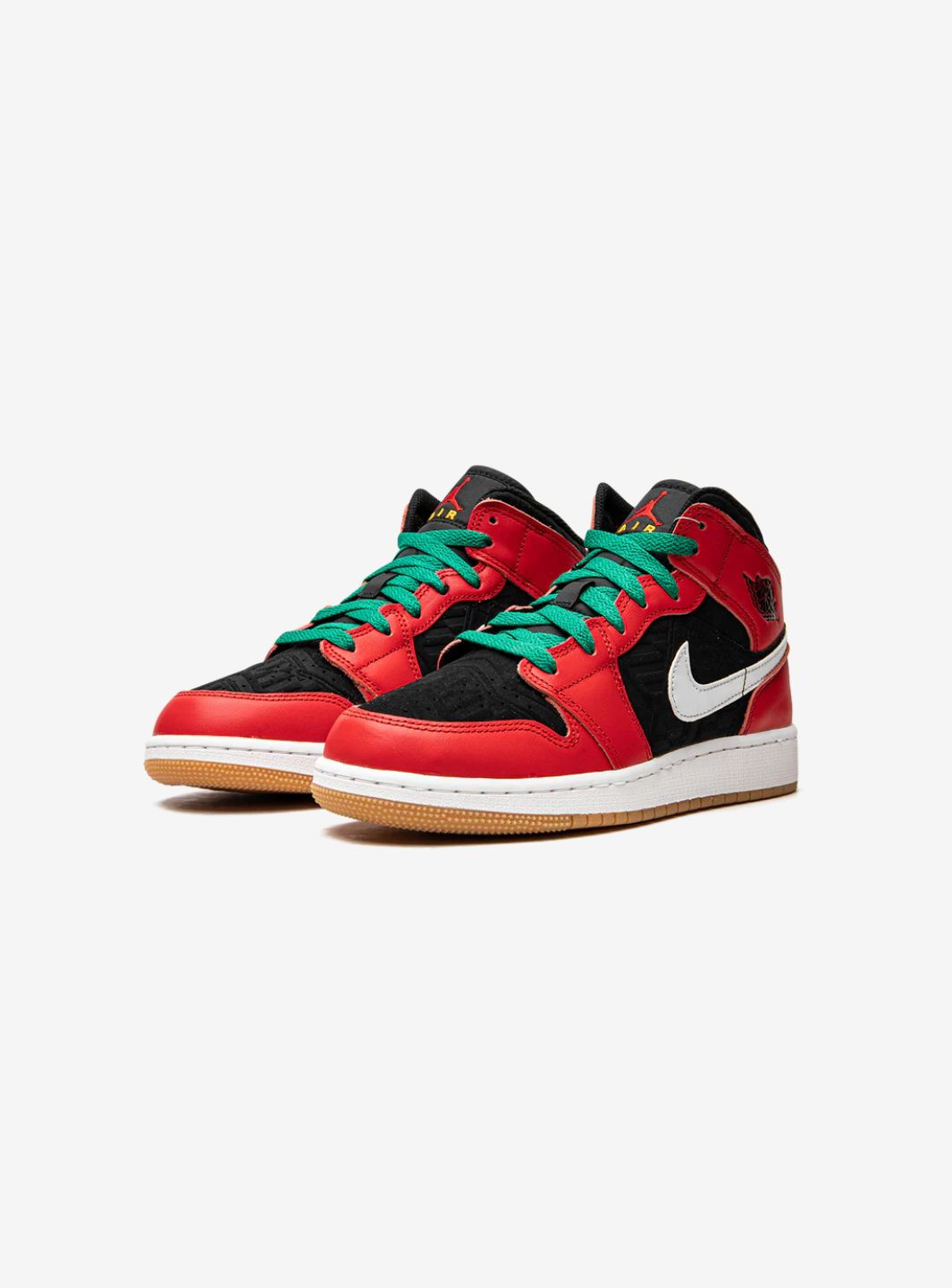 christmas red black and green jordan
