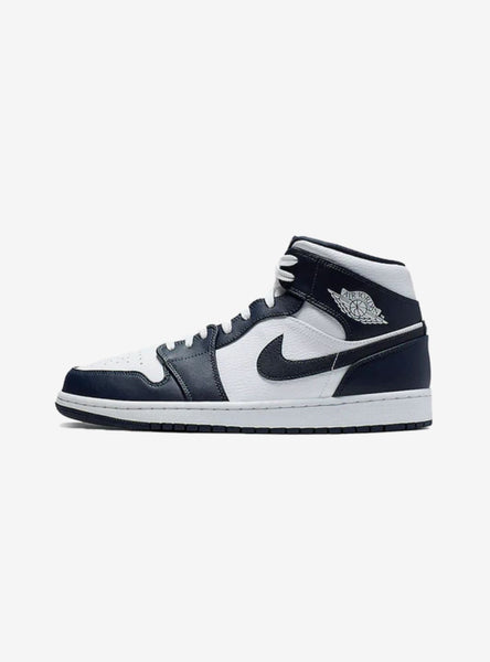 Air Jordan Mid White Metallic Gold Obsidian 554724-174
