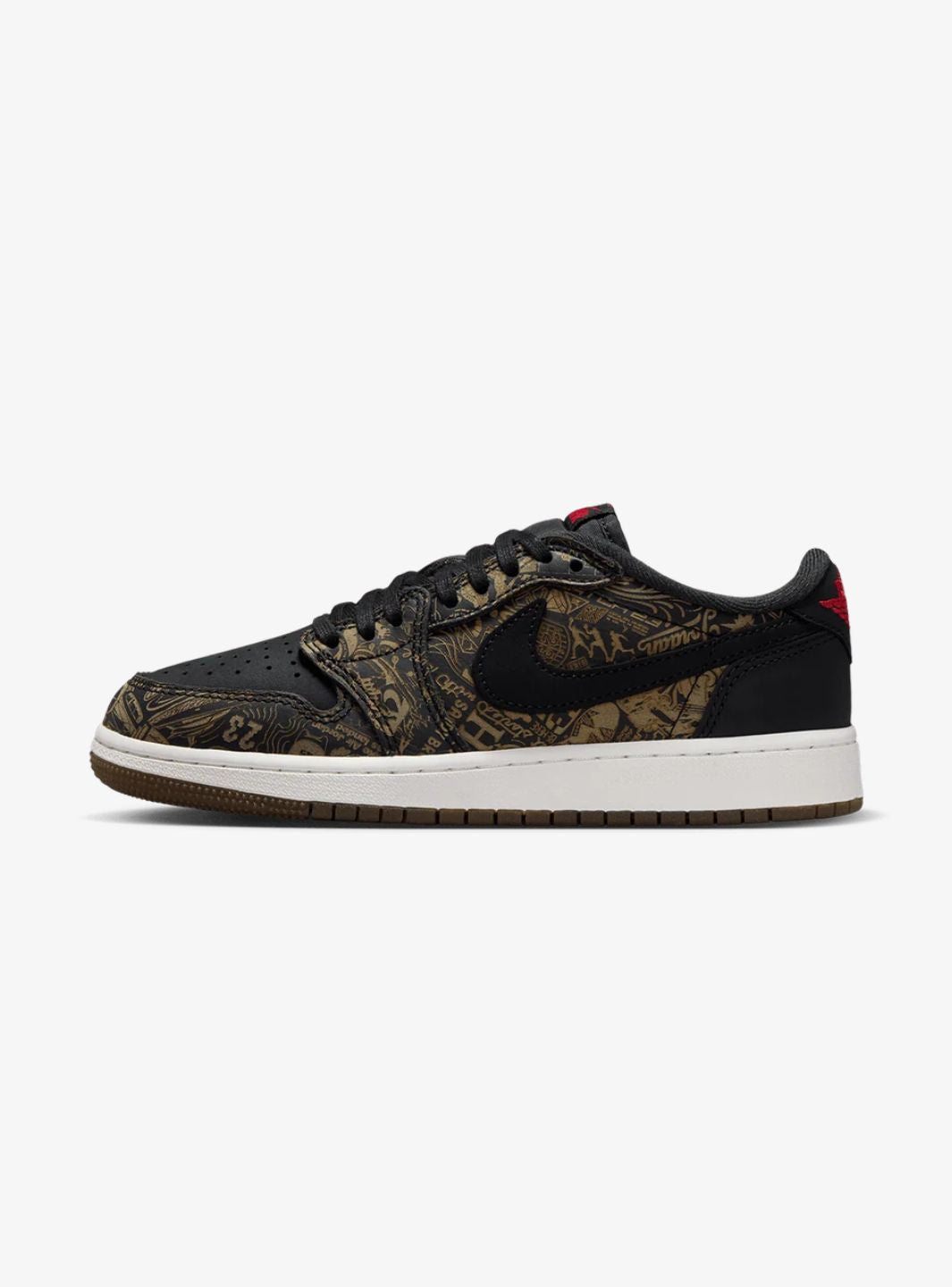 Air Jordan 1 Retro Low OG Laser Black University Red (GS) - IV7010-001 | ResellZone