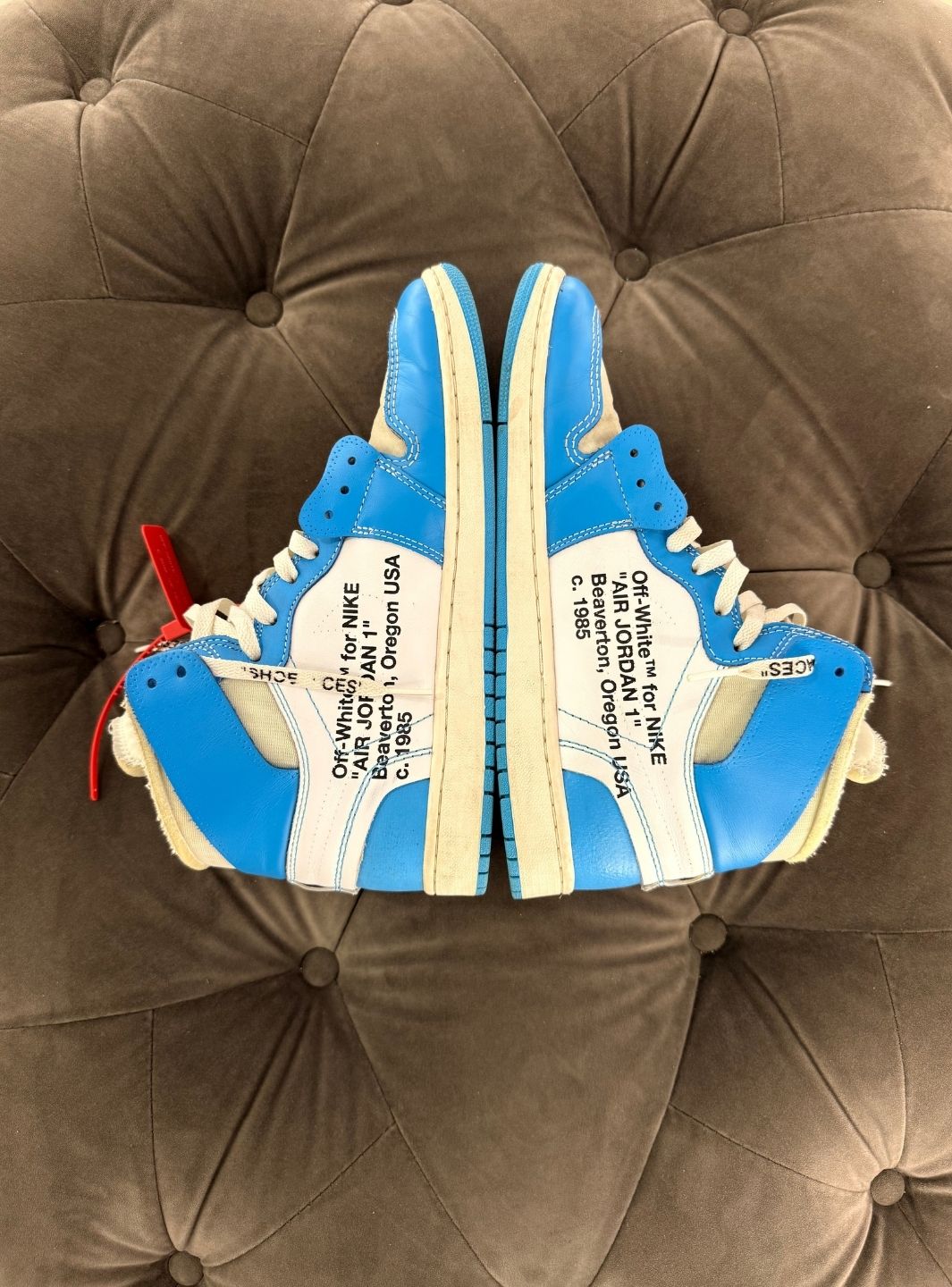 Air Jordan 1 Retro High Off-White University Blue - Sneakers Usate | ResellZone