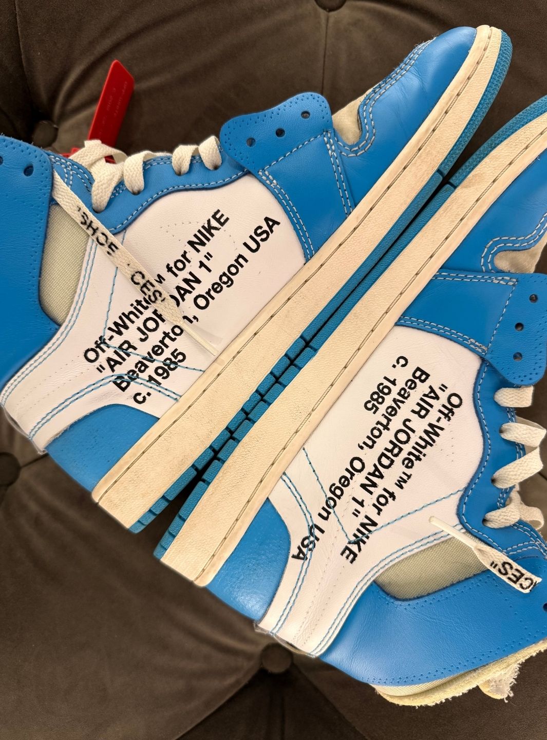 Air Jordan 1 Retro High Off-White University Blue - Sneakers Usate | ResellZone