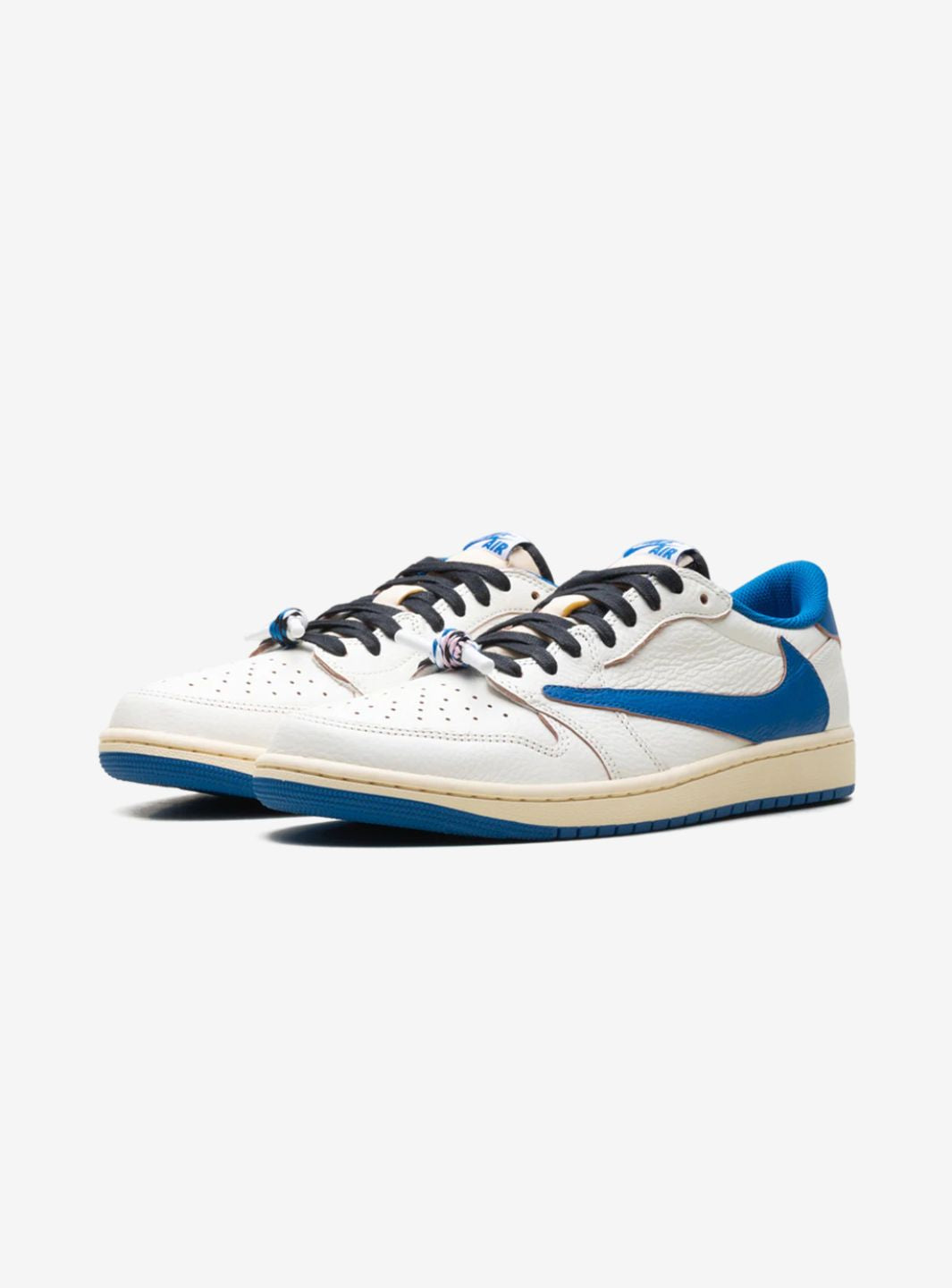 Air Jordan 1 Retro Low OG SP Fragment x Travis Scott Sail Military Blue - DM7866-104 | ResellZone
