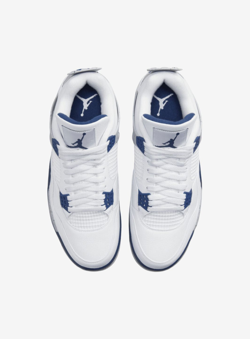 Nere Nike Air Jordan Blu Air Jordan Mid Trainers In White Blue And