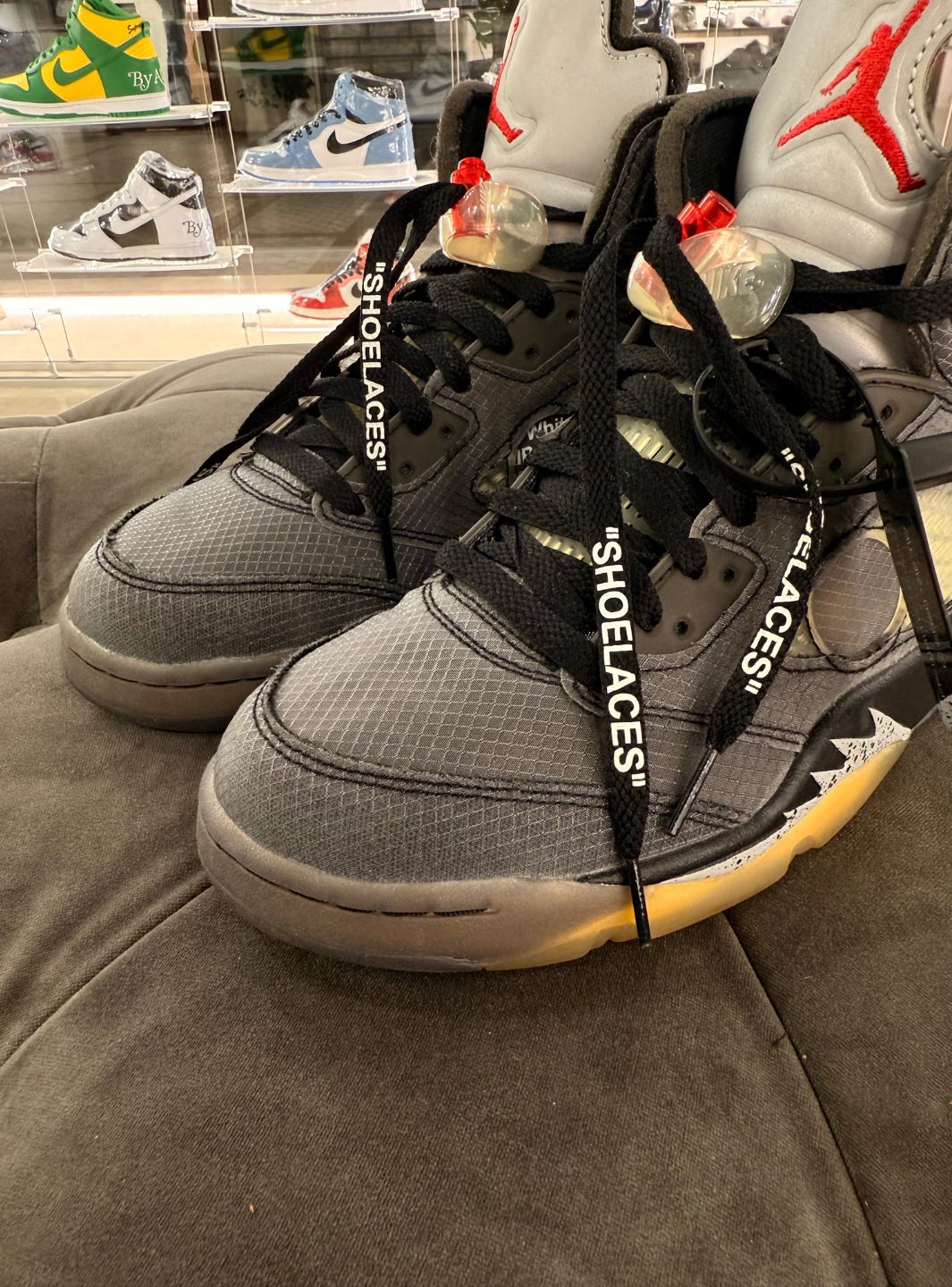 air jordan 5 x off white resell