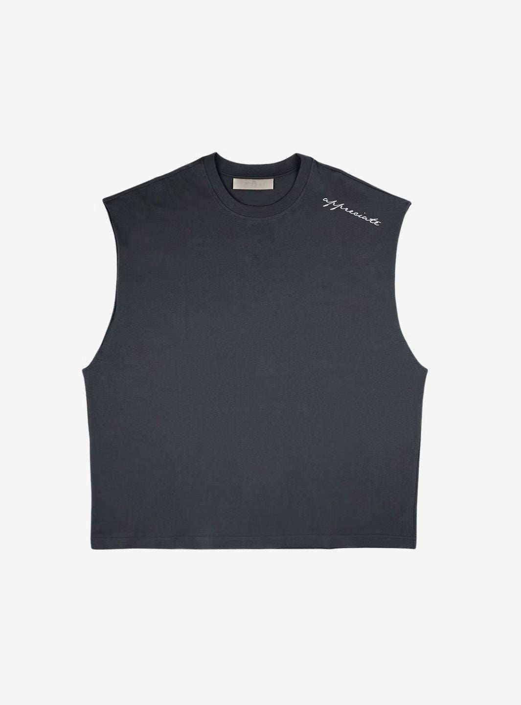 Appreciate Tank Top Asphalt | ResellZone