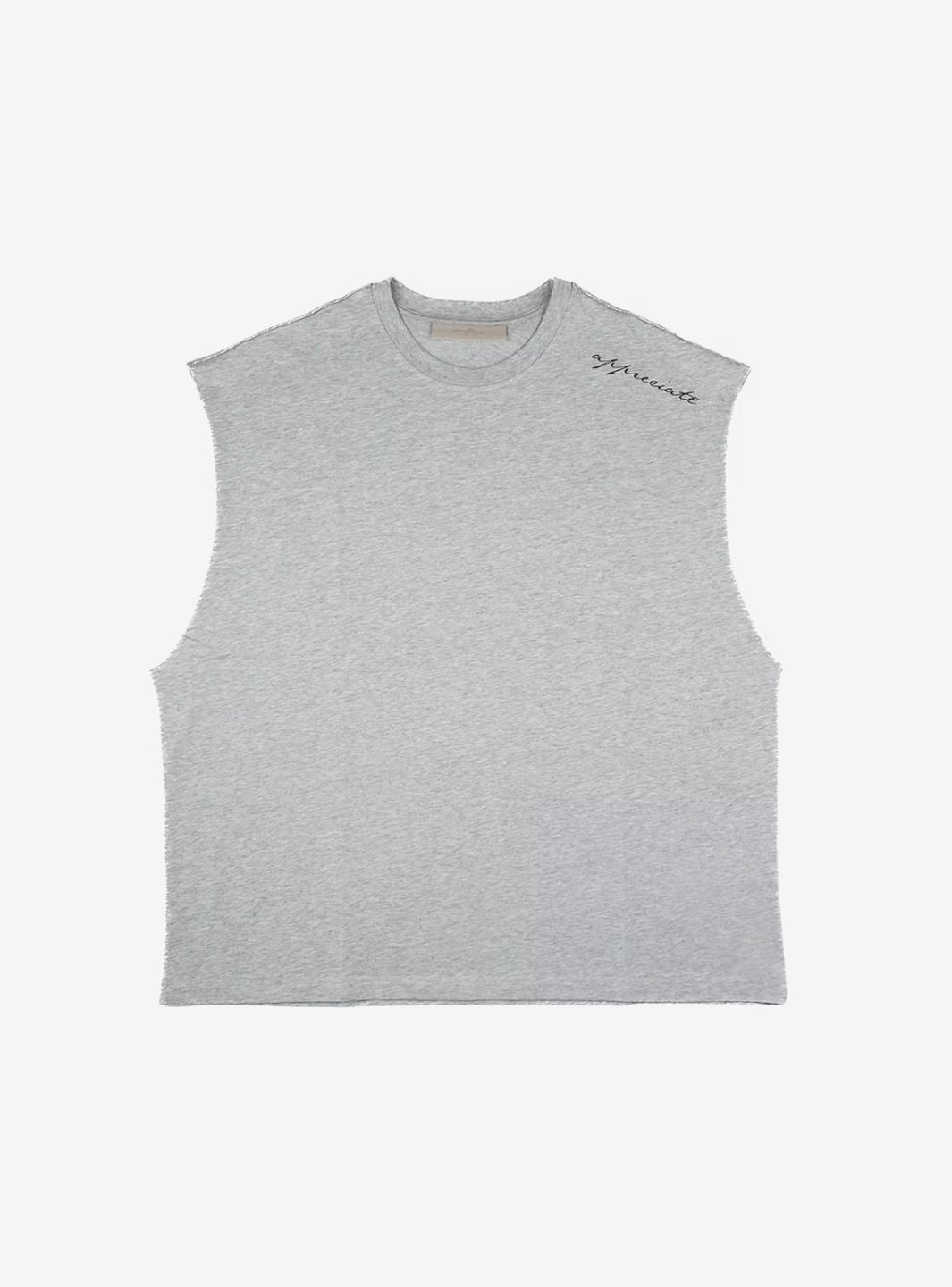 Appreciate Tank Top Melange Grey | ResellZone