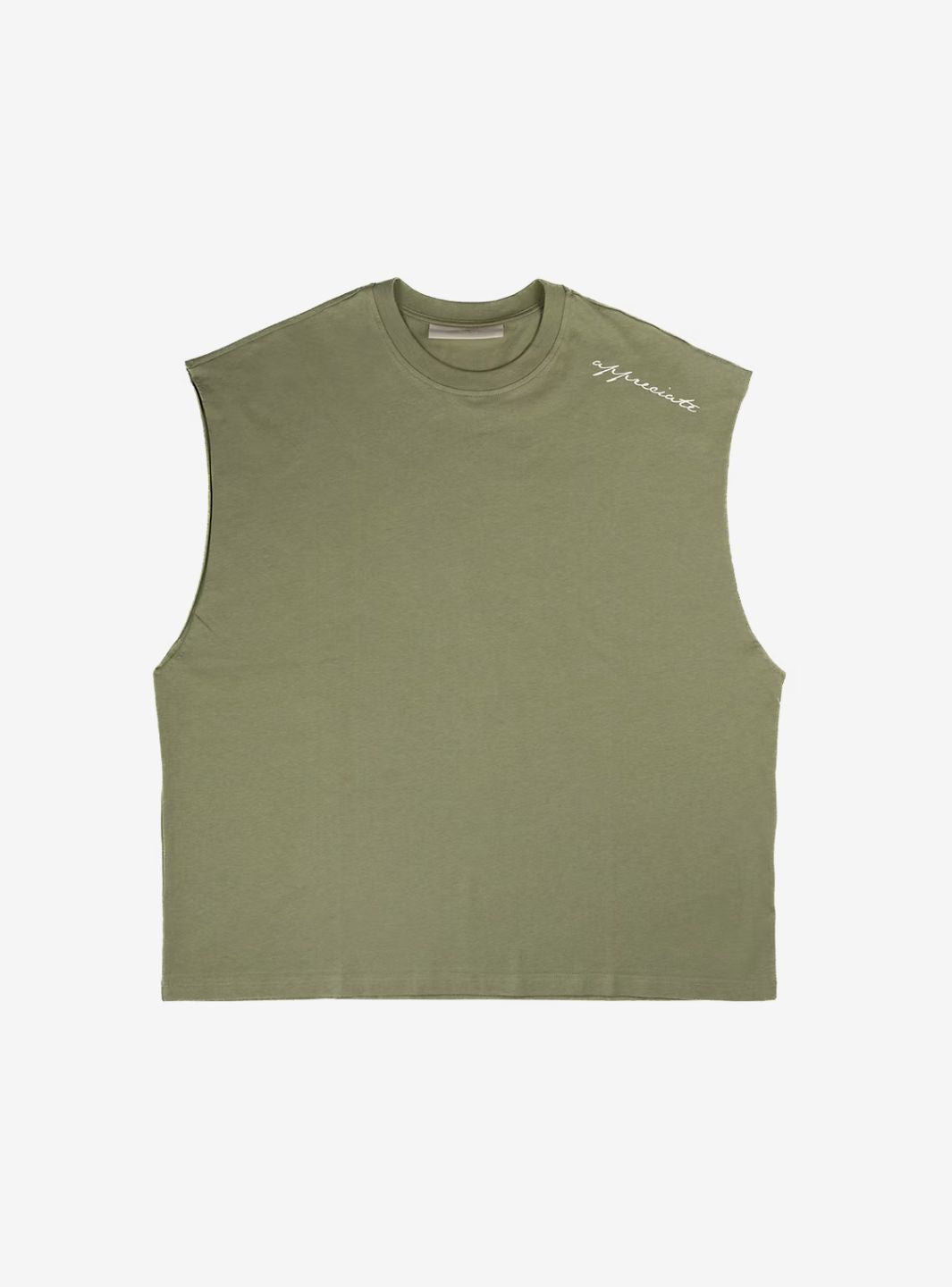 Appreciate Tank Top Military Green | ResellZone