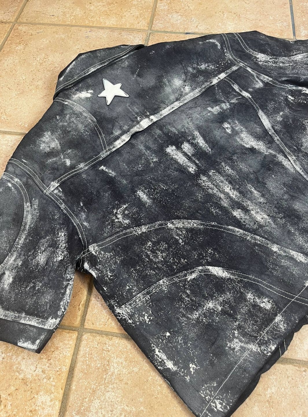 Artexplora House Painter Custom Raw Denim Jacket Jeans | ResellZone