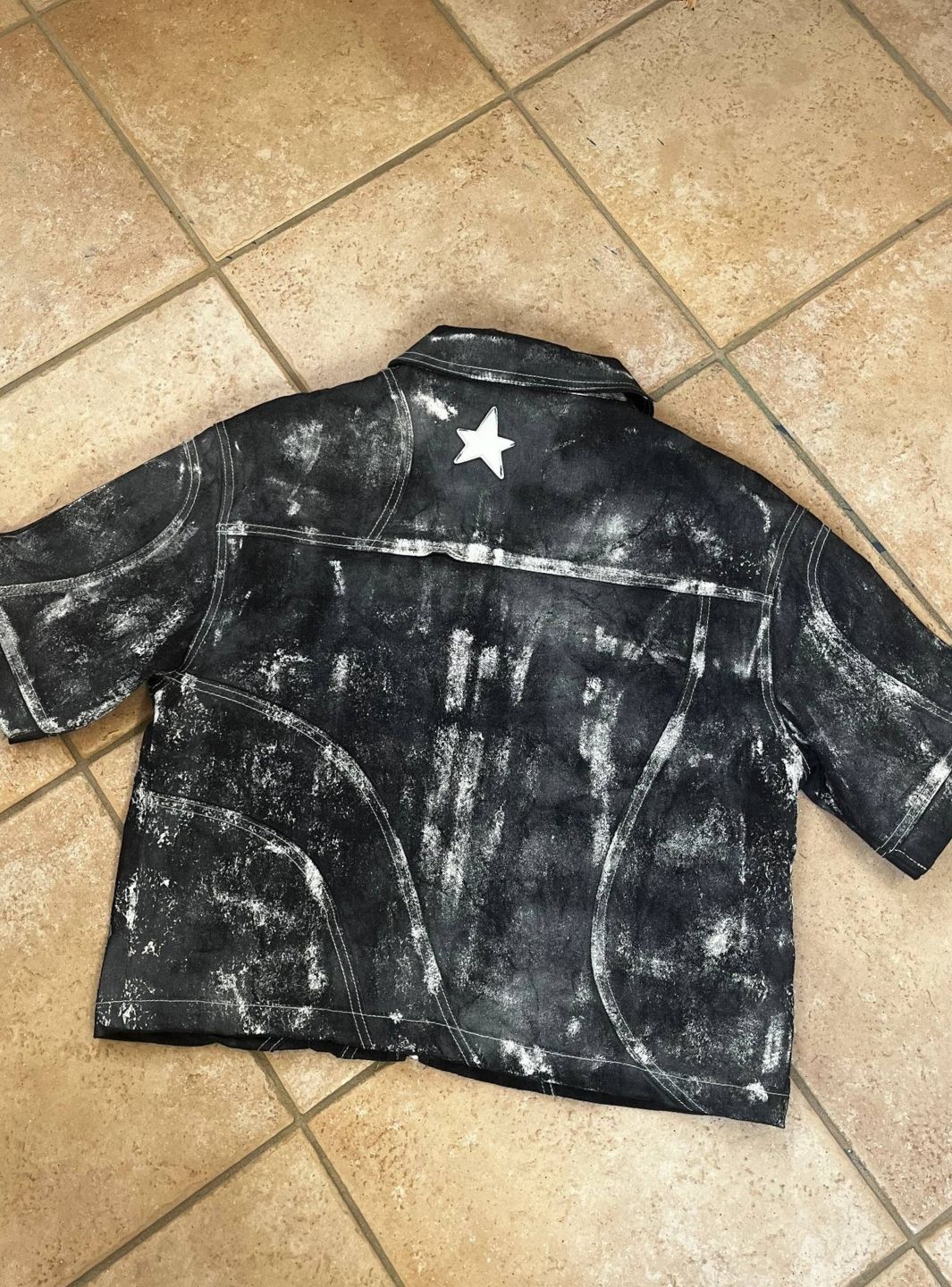Artexplora House Painter Custom Raw Denim Jacket Jeans | ResellZone