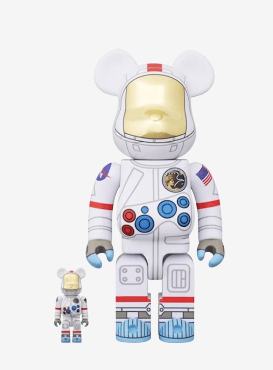Bearbrick Apollo17 Astronaut 100% & 400% Set | ResellZone