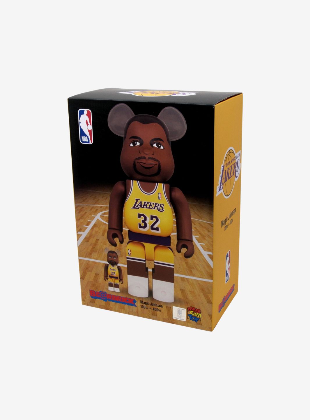 Bearbrick NBA Magic Johnson (Los Angeles Lakers) 100% & 400% Set | ResellZone