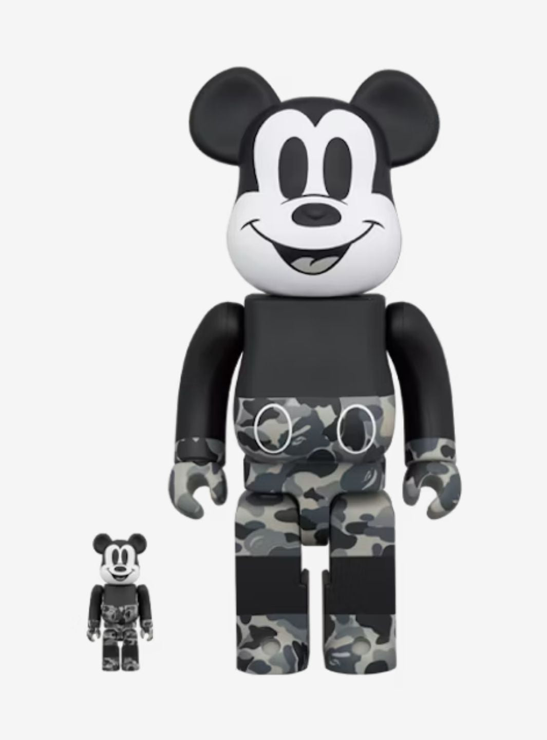 Bearbrick x Bape Mickey Mouse Monotone 100% & 400% | ResellZone