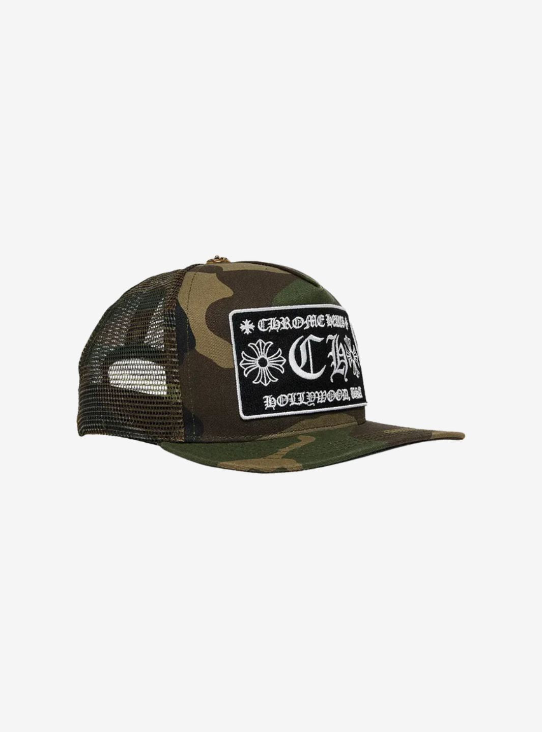 Chrome Hearts CH Hollywood Trucker Hat Camo | ResellZone
