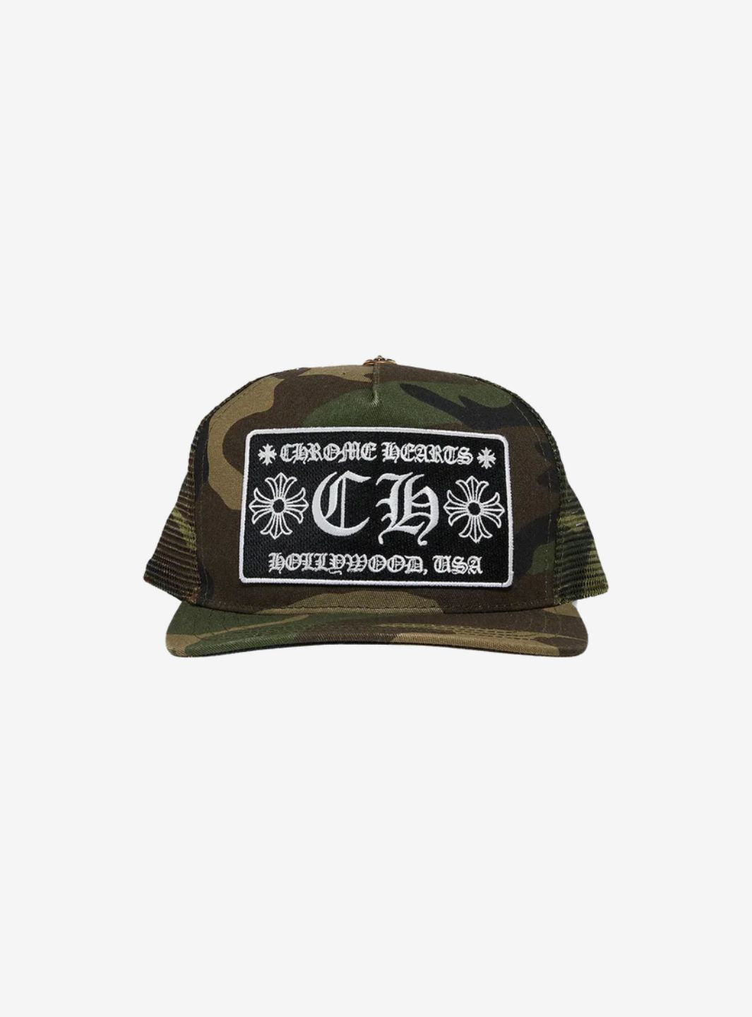 Chrome Hearts CH Hollywood Trucker Hat Camo | ResellZone