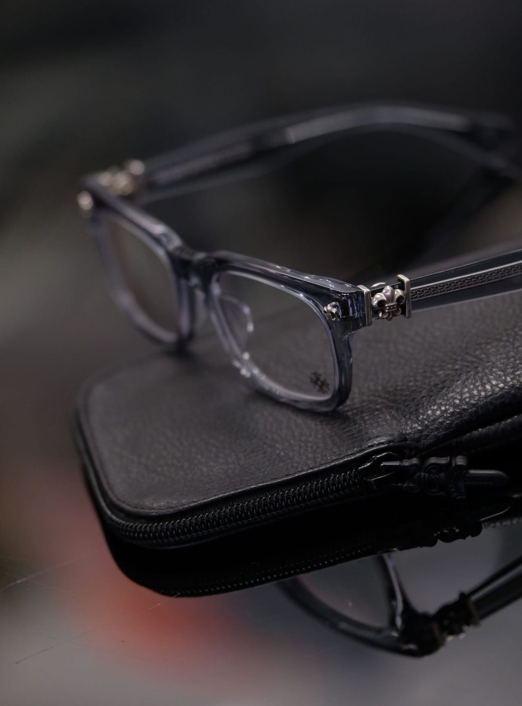 Chrome Hearts Eyewear Gittin Any-A Transparent Light Blue | ResellZone
