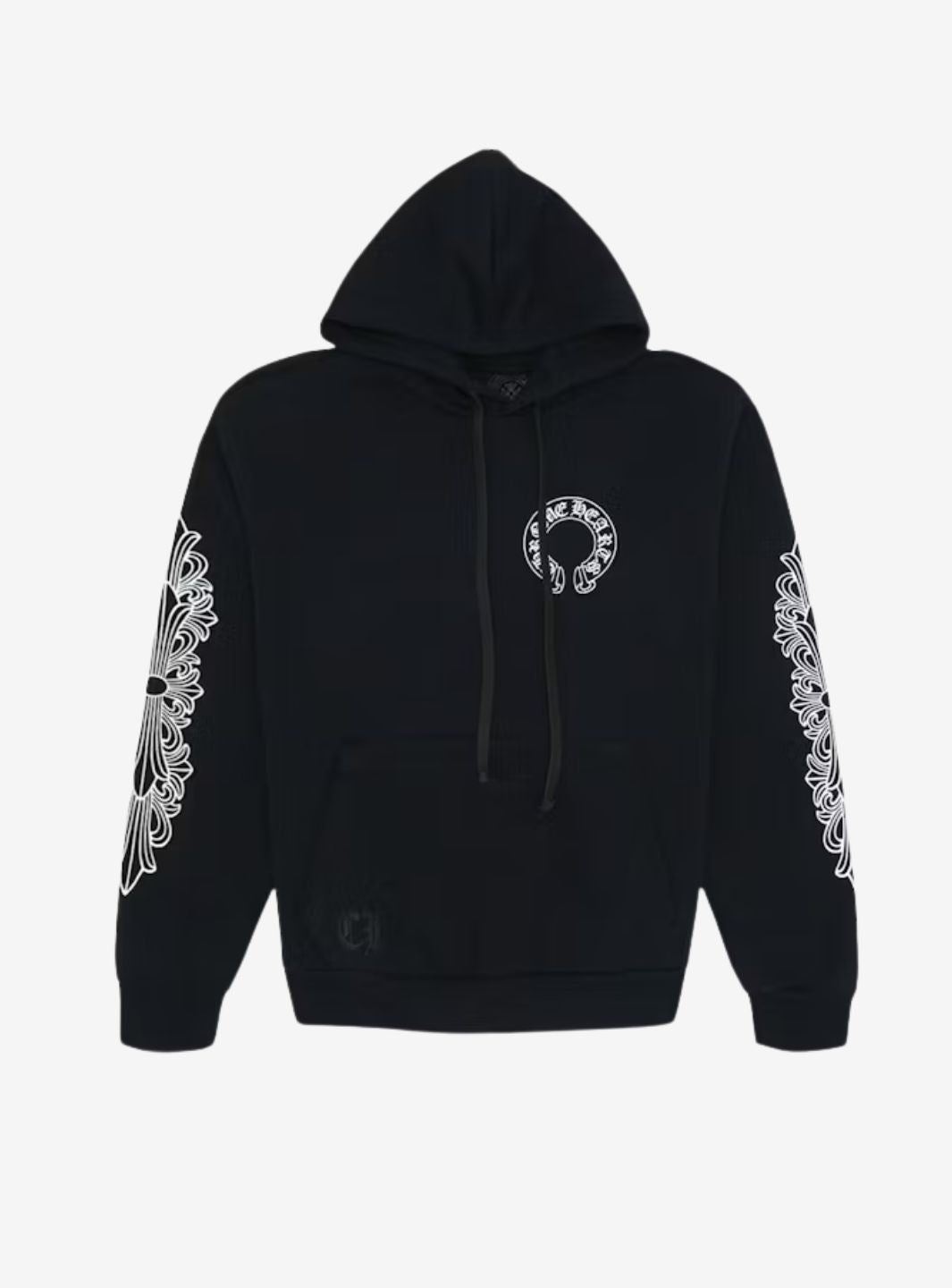 Chrome Hearts Horse Shoe Floral Hoodie Black | ResellZone