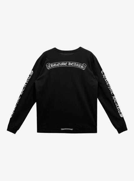 Chrome Hearts Scroll Logo L/S Pocket T-Shirt Black | ResellZone Chrome Hearts Scroll Logo L/S Pocket T-Shirt Black | ResellZone