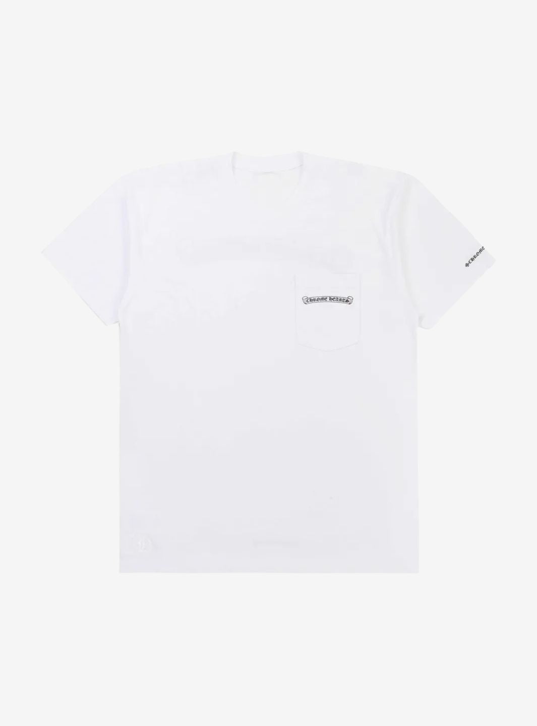 Chrome Hearts Scroll Logo Pocket T-Shirt White | ResellZone