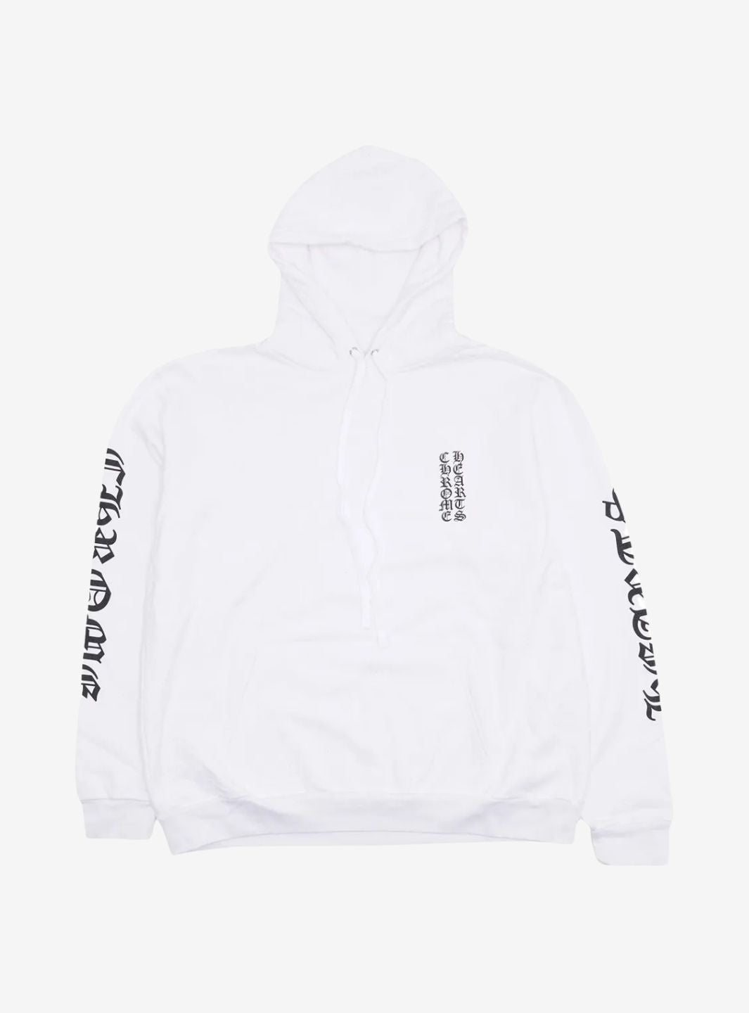 Chrome Hearts Vertical Logo Hoodie White | ResellZone