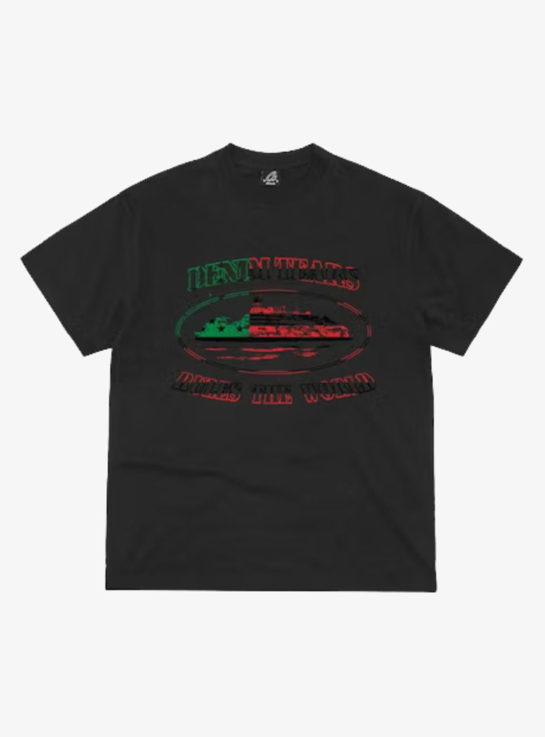 Corteiz x Denim Tears Cortears OG Alcatraz T-Shirt Black | ResellZone