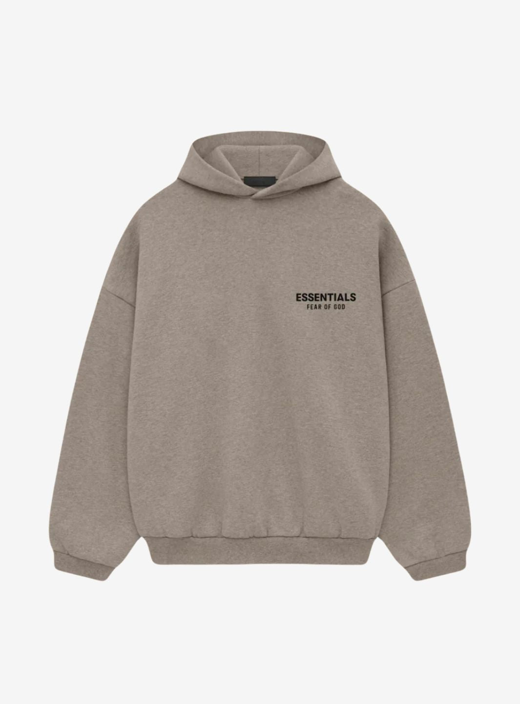 Fear of God Essentials Fleece Hoodie Heather Gray (FW24) | ResellZone