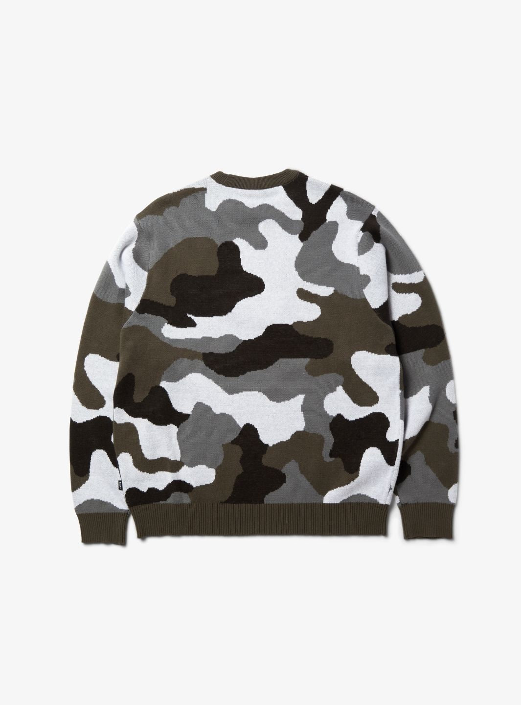 HUF Arch Jacquard Camo Crewneck Sweatshirt Camo | ResellZone