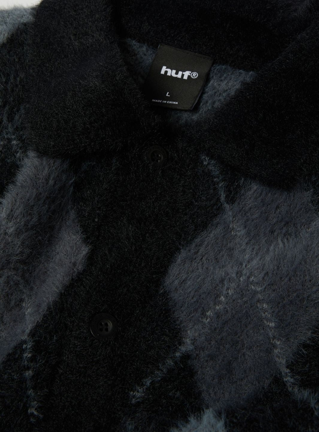 HUF Cooper Mohair Sweater Black | ResellZone