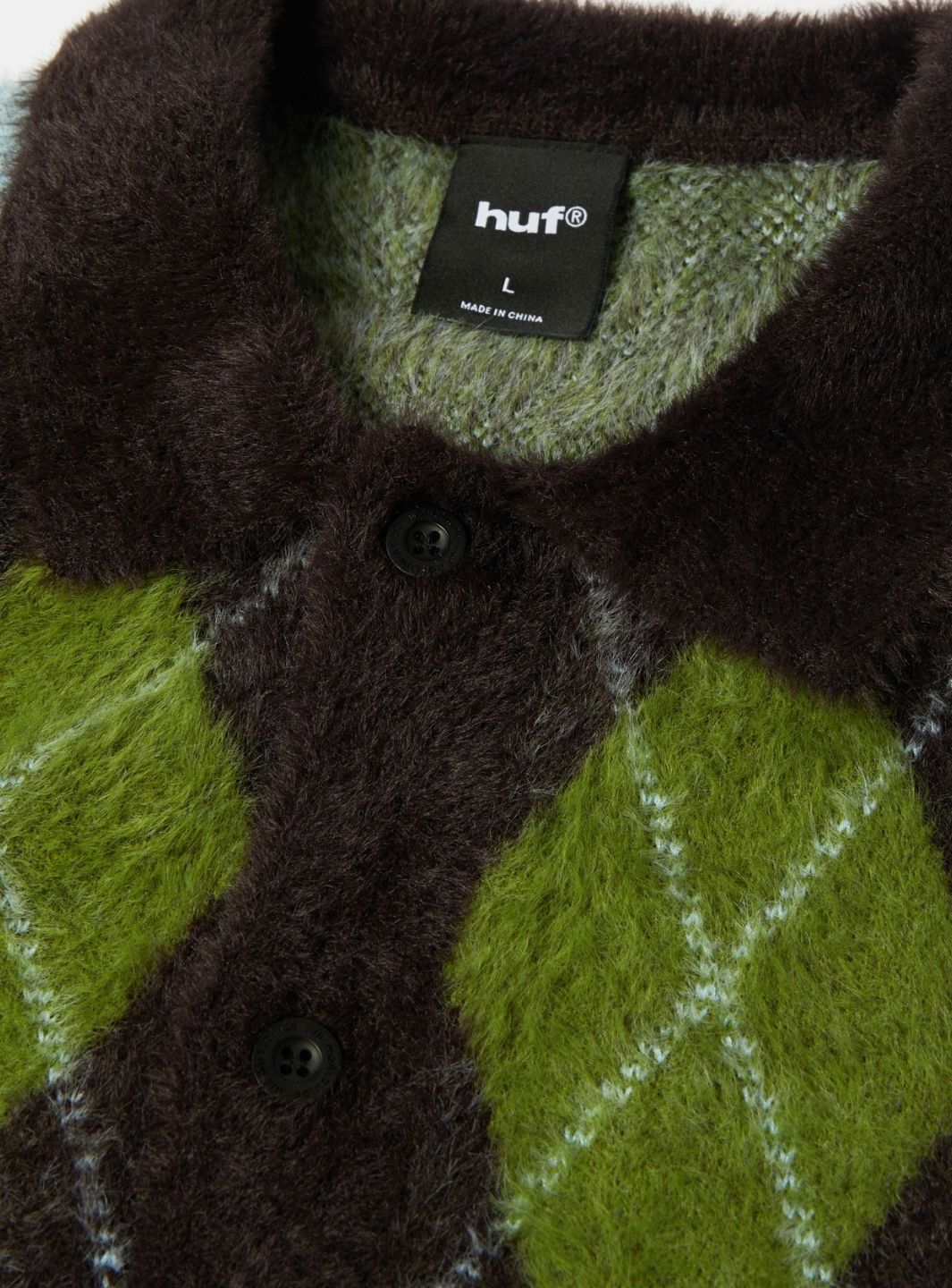 HUF Cooper Mohair Sweater Dark Brown | ResellZone