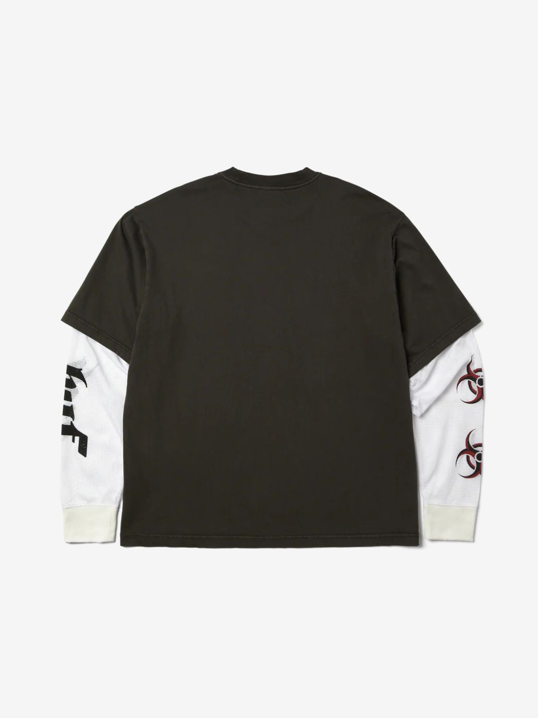 HUF Leon Long Sleeve Double Layer Top Vintage Black | ResellZone