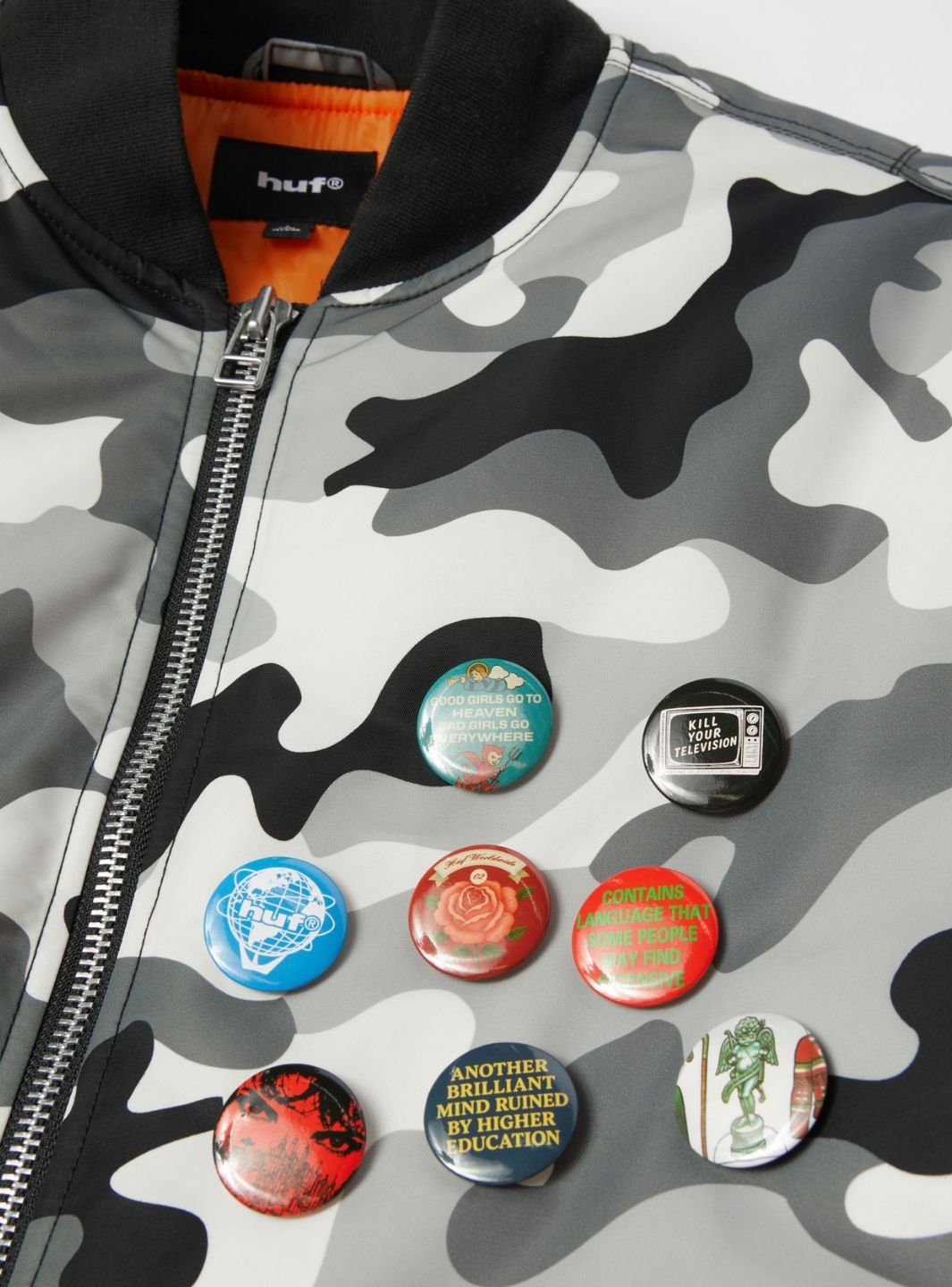 HUF Olympia Camo Flight Jacket Camo | ResellZone