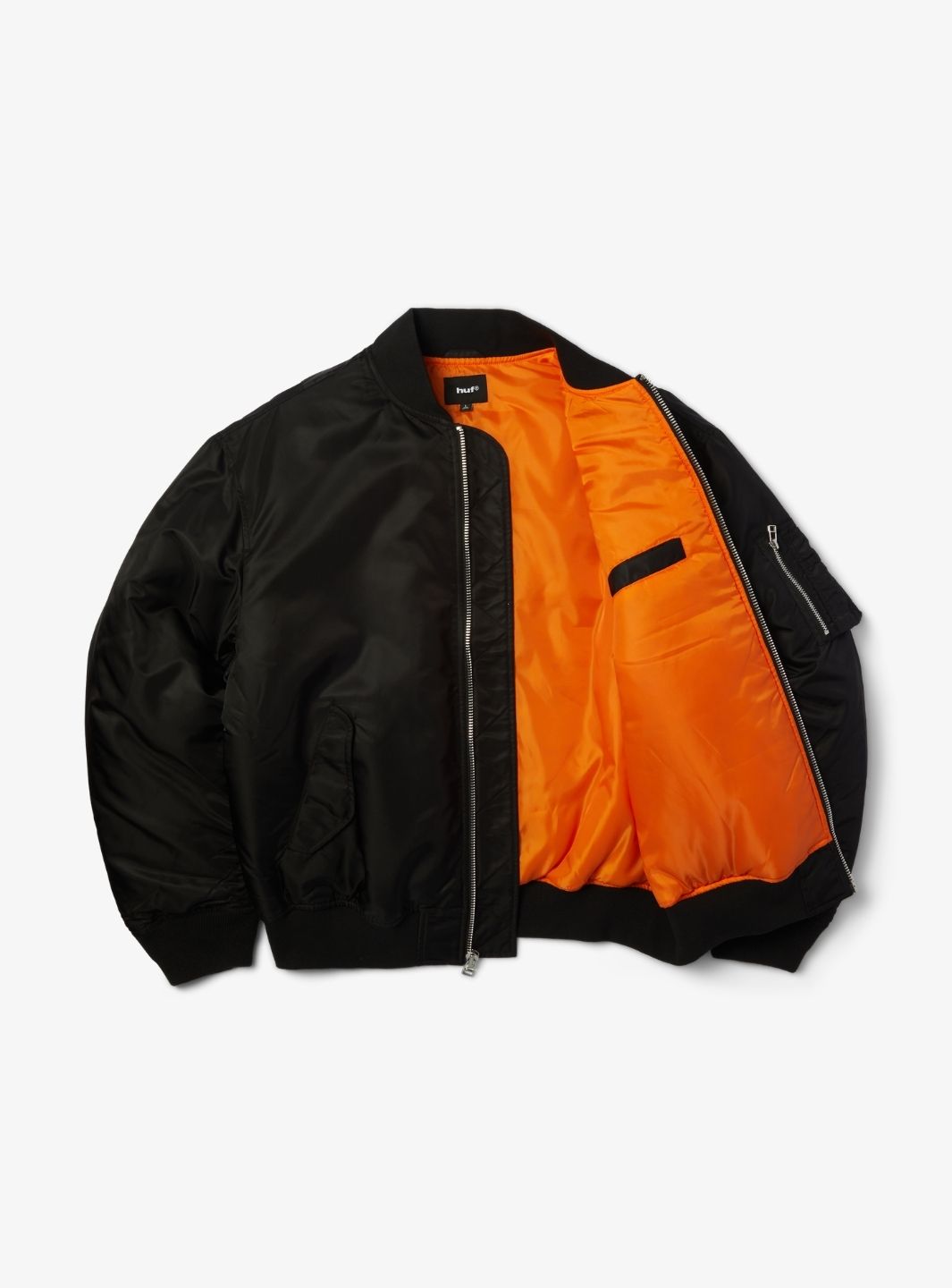 HUF Olympia Flight Jacket Black | ResellZone
