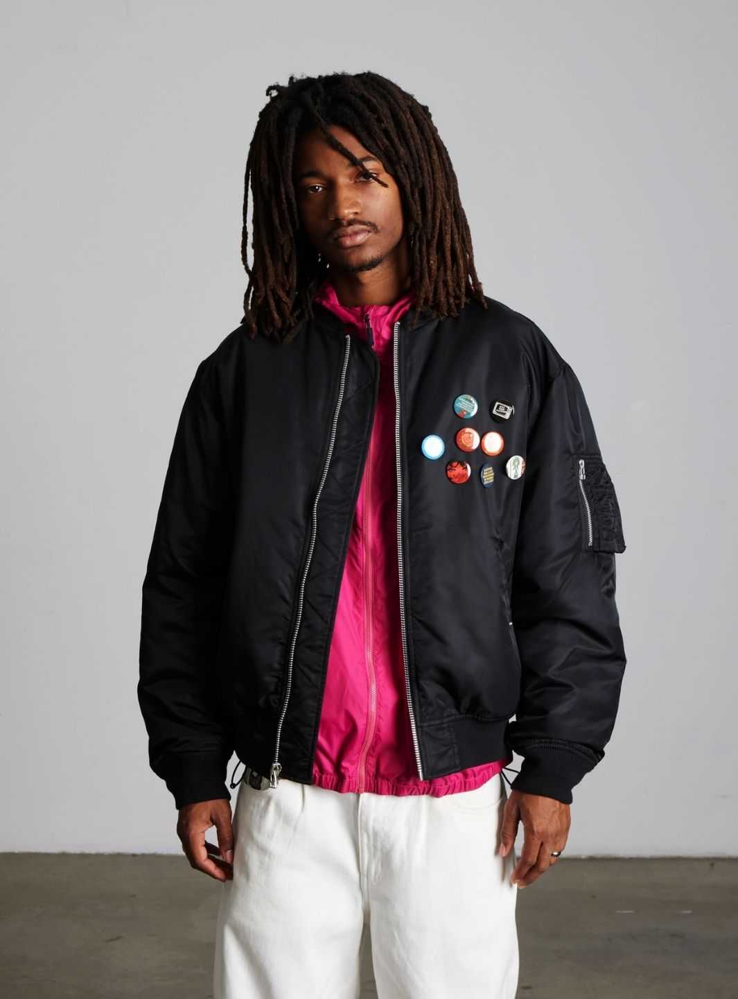 HUF Olympia Flight Jacket Black | ResellZone