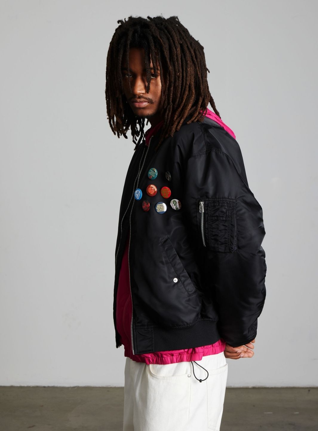 HUF Olympia Flight Jacket Black | ResellZone