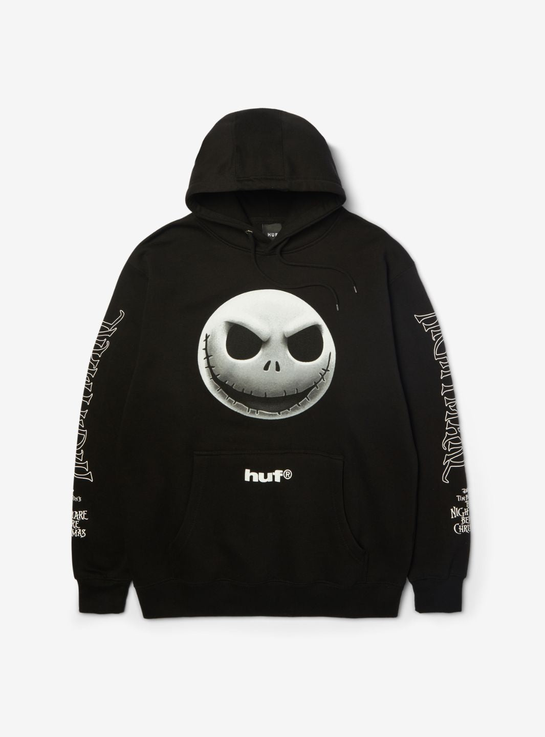 HUF x Disney Nightmare Before Christmas Jack Skellington Hoodie Black | ResellZone