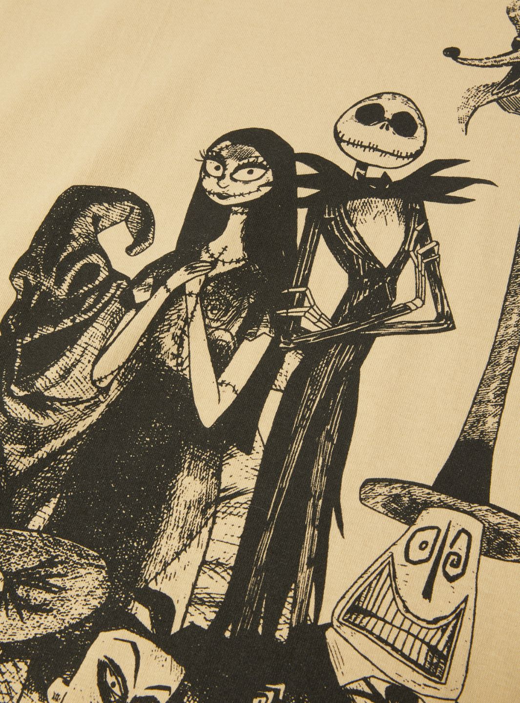 HUF x Disney Nightmare Before Christmas Cast T-Shirt Sand | ResellZone