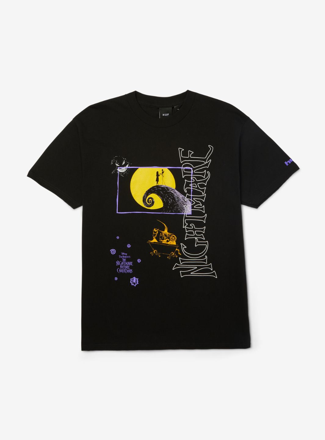 HUF x Disney Nightmare Before Christmas Dream T-Shirt Black | ResellZone