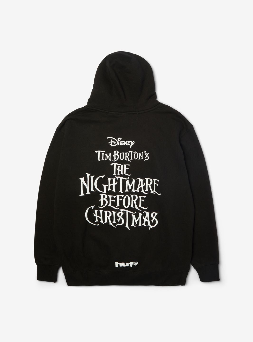 HUF x Disney Nightmare Before Christmas Jack Town Meeting Hoodie Black | ResellZone