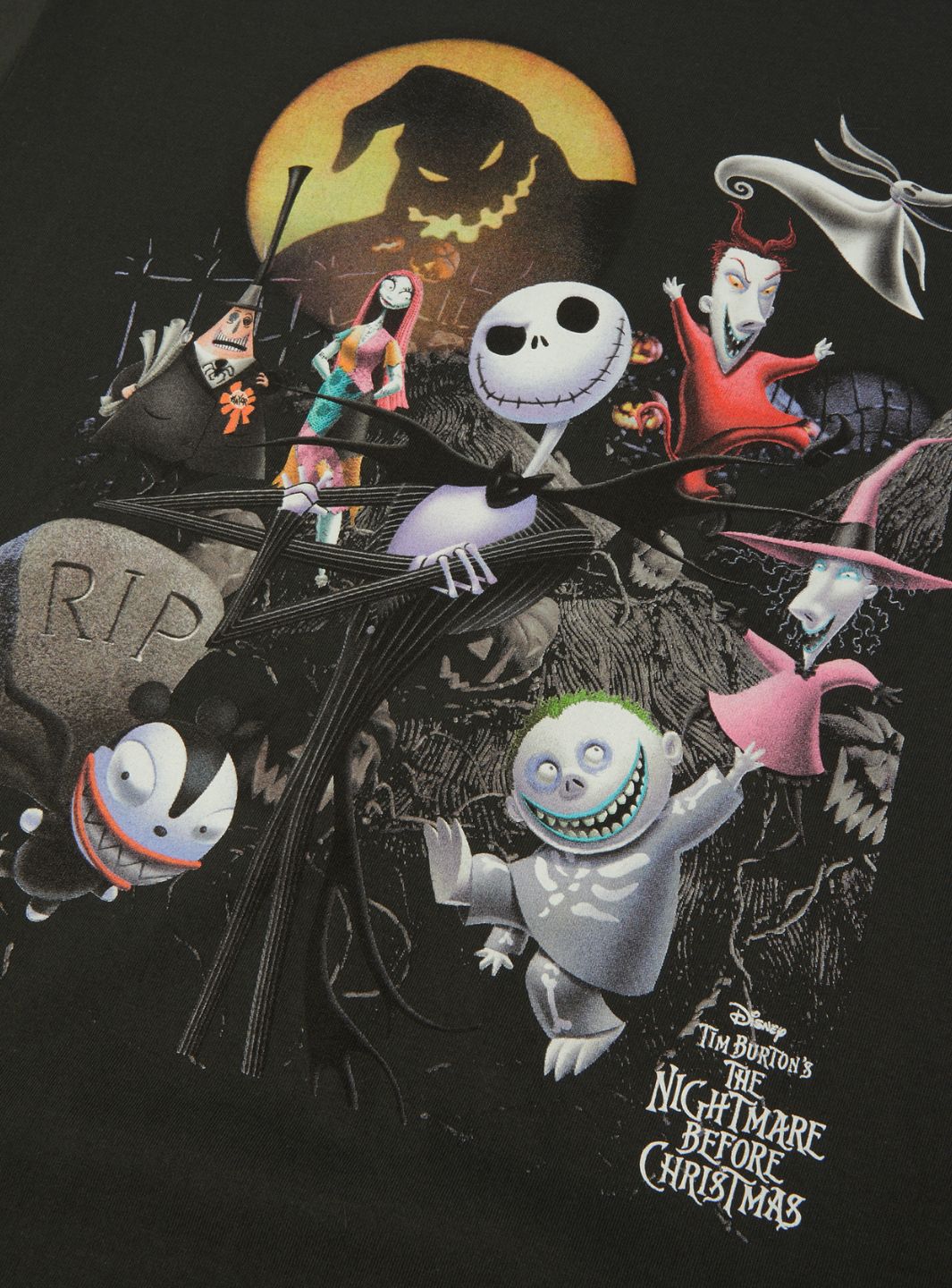 HUF x Disney Nightmare Before Christmas Vintage T-Shirt Black | ResellZone